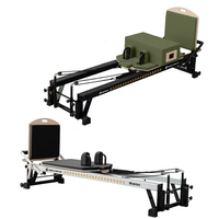 Machine de Pilates Reformer professionnelle, cadre en aluminium, système de poulies à résistance réglable, équipement d'entraînement complet du corps, Pilates