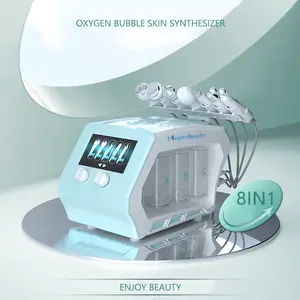 8 In 1 Hydra Dermabrasie Gezichtsmachine Ultrasone Hydra Schoonheid Gezichtsmachine Zwarte Kop Verwijderaar Acne Behandeling Aqua Peeling