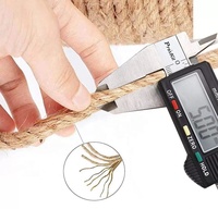 Corde de jute en vrac OKAY pour emballer des décorations ou de l'artisanat à une corde épaisse de 12MM la plus forte naturelle en gros plus de tailles 1MM ronde