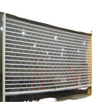 Automatique Transparent Cristal Volet Roulant Porte Roll-Pull Serrure Intérieur Extérieur Polycarbonate Aluminium Acier PVC Bois