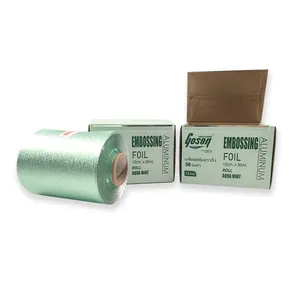 Custom Hair Foils 127mmx100mx15mic Foils For Hair Coloring Embossed Foil