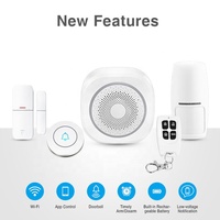 Sistem Anti-Pencurian Rumah Pintar Tuya Smart Home Tiga-dalam-Satu Gateway dengan Alarm Visual & Suara, Sensor WIFI PIR, Perlengkapan & Sistem Rumah Pintar