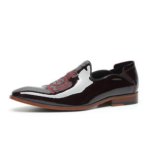 Chaussures en cuir pour hommes de qualité luxueuse, style italien, pour mariage et tenue formelle, type Oxford à enfiler, faites à la main, collection automne, en acier léger - Product Image 2