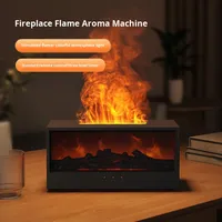 Diffuseur d'huiles essentielles aromatiques pour cheminée, diffuseur de flamme colorée, humidificateur de cheminée avec télécommande pour la maison et le bureau