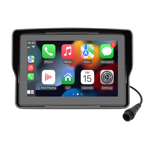 Xách tay 5 "HD màn hình cảm ứng <span class=keywords><strong>GPS</strong></span> navigation MP5 không dây Carplay/Android IP68 bảng điều khiển không thấm nước trên toàn thế giới bản đồ cho xe máy - Product Image 3