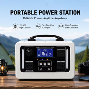 Station d'alimentation portable au lithium, générateur solaire de secours extérieur avec panneau solaire pour le camping, la maison et les situations d'urgence - Product Image 1