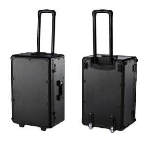 Carrello Porta Attrezzi con <span class=keywords><strong>Asta</strong></span> di Trazione, Valigetta in Alluminio con Schiuma Interna Personalizzata per Vari Tipi di Carte Sportive PSA BGS SGC - Product Image 1