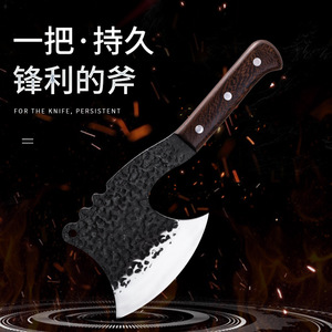 Hache forgée pour couper les os de bœuf et de porc, petite hache multifonctionnelle pour la coupe du bois en extérieur, portable - Product Image 1