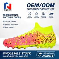 Chaussures de football à crampons longs FG pour adultes, unisexes, pour l'entraînement, avec semelle extérieure en TPU solide, respirantes et amortissantes pour les matchs