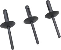 Cache-coffre de roue en nylon noir à rivets 7147293278 compatible avec BMW X3 X4 X5 Series 2010 et suivants QTY20