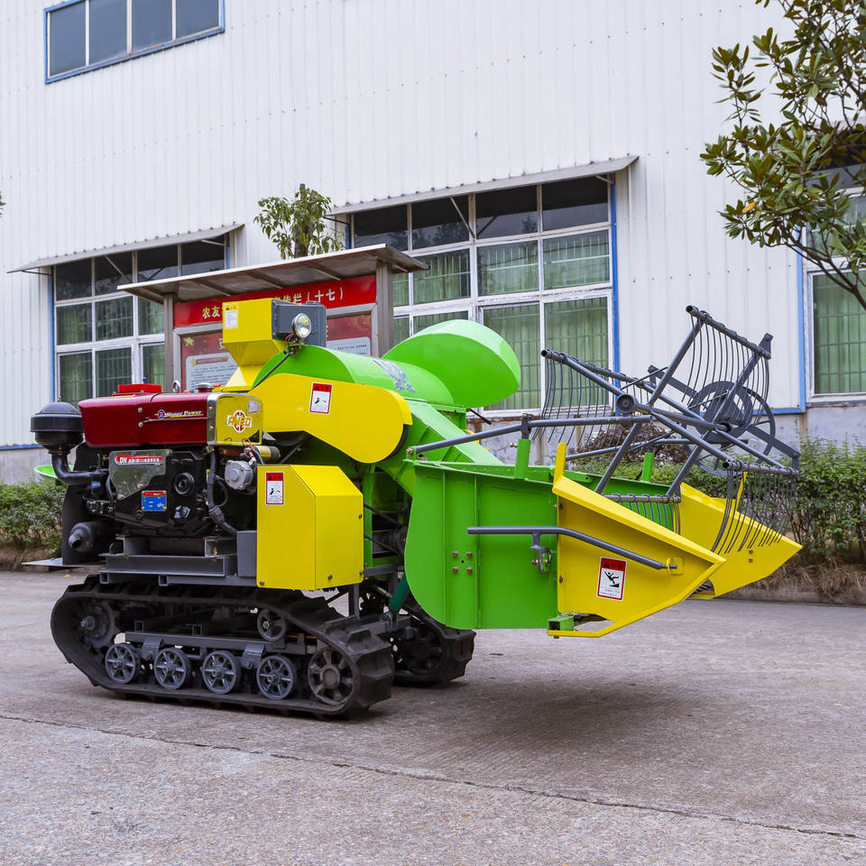 For Rabi Crops Mini Combine 4LZ-1.0 Paddy Mini Combine Harvester - High-Accuracy Rice & Wheat Harvester