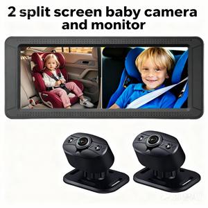 Baby Cam <span class=keywords><strong>2</strong></span> Infant Video Monitor und Auto kamera mit Nachtsicht-Zwei-Wege-Video für Auto-und Reises icherheit - Product Image 2