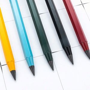 Crayon d'écriture hexagonal en métal personnalisé avec logo, écran tactile, sans aiguiseur, pour étudiants, correction de la posture - Product Image 4