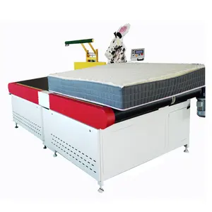 auto mattress tape edge machine with traymattress making sewing machinemattress closing machine