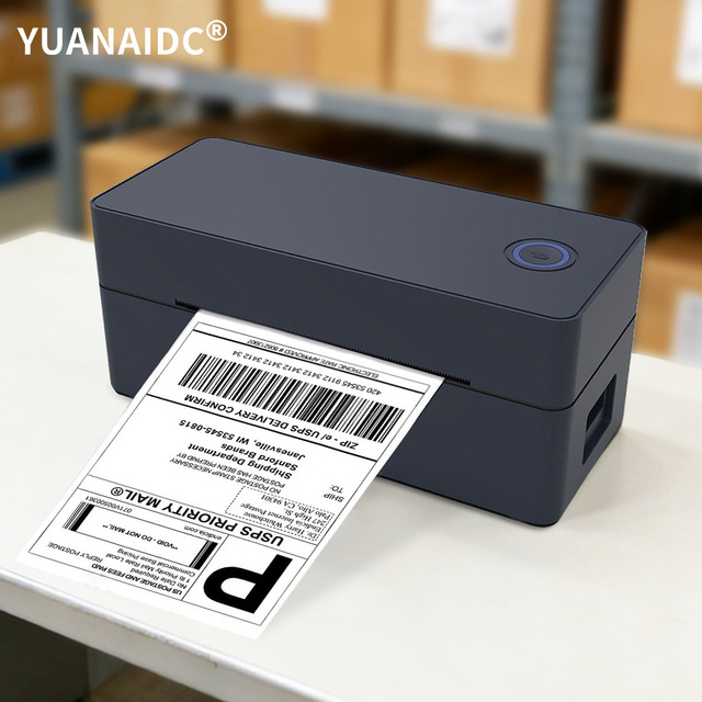 BT Mini Thermal Shipping Label Printer 4x6 Thermal Address Label Printer for Small Business Work with EBay Shopify UPS