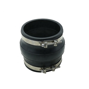 Dn160 <span class=keywords><strong>PVC</strong></span> Ống linh hoạt khớp nối kẹp loại cao su mở rộng doanh cho ống nhựa - Product Image 2