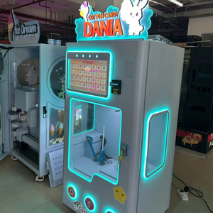 Máquina de Algodón de Azúcar Mini Automática Completa a <span class=keywords><strong>Precio</strong></span> de Fábrica con 60 Estilos Diferentes, Compatible con Escaneo de Código QR/Monedas para Niños - Product Image 1