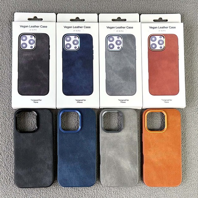 JOYPORODO L125 PU Leather PC Phone case for Samsung Galaxy S26 S25 Mobile Cover for iPhone 16 15 14 13 Pro Max Wholesale Custom