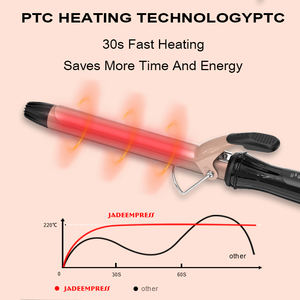 <span class=keywords><strong>Fer</strong></span> à friser Black Magic unique personnalisé avec chauffage PTC Affichage de la température par LED <span class=keywords><strong>Fer</strong></span> à friser électrique rotatif en céramique - Product Image 3