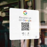 Etiqueta NFC Personalizada con Código QR para Seguirnos en Instagram, Facebook y Google, NFC213 215 216, Etiqueta Adhesiva para Mesa