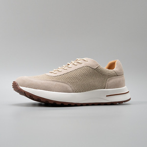 Sand Light - Zapatos Deportivos Casuales de Piel Auténtica con Malla Transpirable y Detalles en Gamuza, con Cordones y Amortiguación, para Hombre, Estilo Veraniego - Product Image 2