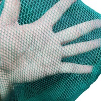 Vente en gros d'usine Jiangxi Épuisette à manche en bois, double cadre, maille sans nœuds, outil de pêche et de récupération