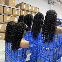 Deepwave – perruque lace frontal wig en vison invisible hd, 13x4, perruque indienne brute, cheveux naturels, bon marché