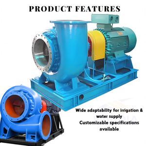 Bomba de Riego Diésel de 8 HP y 6 Pulgadas, Bomba de Agua de Flujo Mixto con Polea - Product Image 2