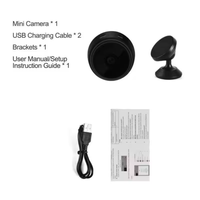 Mini Caméra WiFi A9 HD 2MP, Enregistreur Vocal Sans Fil à Distance, Caméscope, Caméras de Surveillance de Sécurité Domestique