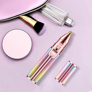 Kit de toilettage beauté <span class=keywords><strong>rasoir</strong></span> électrique indolore USB 2-en-1 épilateur facial tondeuse à cheveux <span class=keywords><strong>pour</strong></span> femmes hommes <span class=keywords><strong>rasoir</strong></span> à <span class=keywords><strong>sourcils</strong></span> adapté aux voyages - Product Image 5