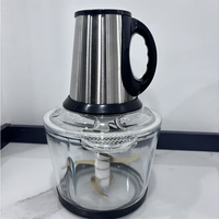 Mixeur multifonction 3L, hachoir à viande, mélangeur électrique 400W, 3 vitesses, mini hachoir à viande, boîtier en acier inoxydable, usage domestique