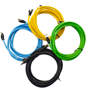 Câble de raccordement Ethernet LAN Cat5e UTP 4 paires RJ45 jaune et bleu de 1m, 2m, 3m, 5m, 10m, <span class=keywords><strong>20m</strong></span>, 30m pour routeur <span class=keywords><strong>ADSL</strong></span>, PC, ordinateur portable - Product Image 2