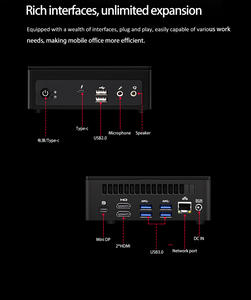 MiniTree12th Core <span class=keywords><strong>I7</strong></span> 1270P 1360P I5 1250P Computadora Portátil de 12 Núcleos 2xDDR4 Nvme PC para Juegos 4K HD DP Tipo C WIFI5 Ventilador de Refrigeración <span class=keywords><strong>NUC</strong></span> - Product Image 4