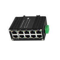 Commutateur Ethernet à Fibre Optique Industriel Mini Gimbo 10 Ports 10/100/1000T RJ45 Compact Convertisseur Média PoE Fibre Optique 5G