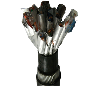Cable de Instrumentación con Conductor de Cobre, Revestimiento de <span class=keywords><strong>PVC</strong></span>, Doble Blindaje de Lámina de Aluminio y Trenzado, para Automatización Industrial, Control de Señales VFD - Product Image 1