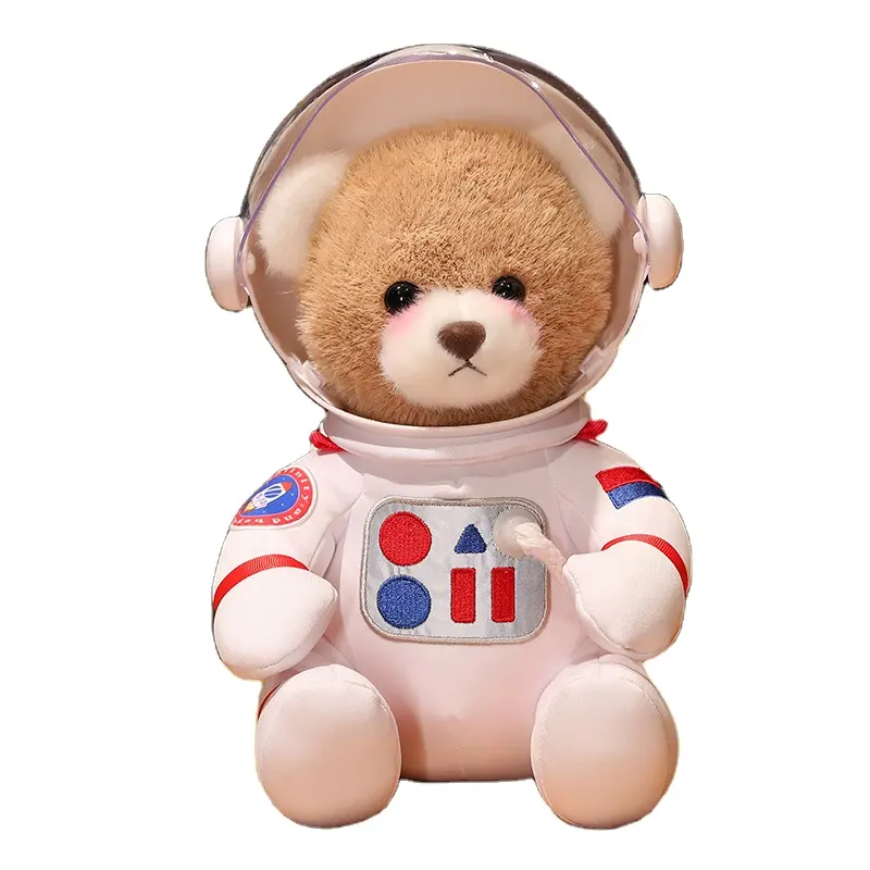 30cm नई आगमन अंतरिक्ष यात्री टेडी भालू 3 रंग उच्च गुणवत्ता आलीशान Stuffered गुड़िया सबसे अच्छा जन्मदिन का उपहार