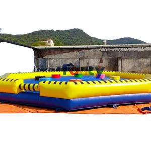 2024 Inflatable WIPEOUT mechanincal/WIPEOUT trò chơi Inflatable nhảy Thanh/tương tác Trò chơi dành cho người lớn cho thương mại USD