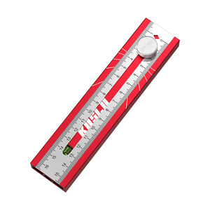 Casillas Multifunctional Aluminum Measuring Ruler 16cm With Level And Adjustable Knob For Precise Marking And Positioning - Product Image 1