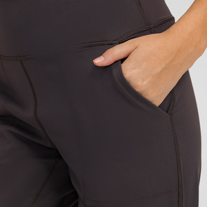 Pantalones Deportivos de Secado Rápido para Mujer, Cintura Media Alta, Corte Holgado y Recto, Sin Costuras, para Fitness, Largo hasta el Tobillo - Product Image 4