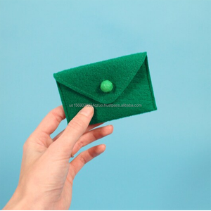 Billetera corta de mujer de fieltro a la moda - Product Image 1