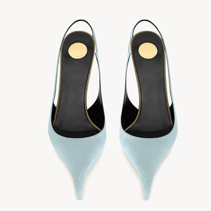 <span class=keywords><strong>Scarpe</strong></span> con Tacco a Spillo in Raso per Donne, Punta Chiusa, Tacco a Stiletto, per Matrimoni, Feste, Serate Eleganti - Product Image 2