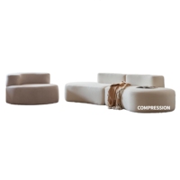 Meubles de salon, canapé compressé emballé sous vide, canapé modulaire en tissu de velours côtelé, ensemble de canapés de luxe, canapé compressé