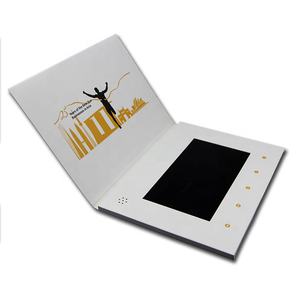 Nouvelle invention, carte de visite promotionnelle, écran LCD IPS, <span class=keywords><strong>lecteur</strong></span> vidéo numérique, rapport d'écran 16:9, impression par transfert thermique, musique - Product Image 2