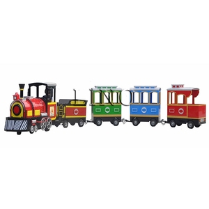 Günstiger Park Train Amusement Rides Track less Train Elektrischer Kinder zug Zum Verkauf - Product Image 5