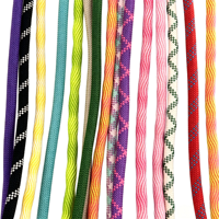Sangle de sac bandoulière multi-usages en nylon paracorde à motif géométrique ondulé, pour téléphone portable et bouteille, OEM ODM