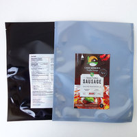 Emballage alimentaire congelé en plastique nylon imprimé personnalisé saucisse sous vide poisson poulet sacs en plastique à 3 joints latéraux avec logos
