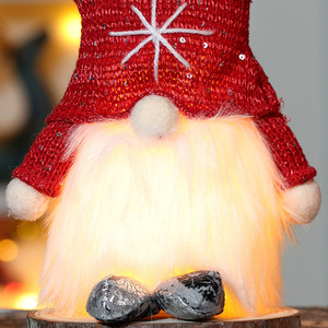 Christmas Knitted Plush Toys Standing <b>Light</b> <b>up</b> Soft Faceless Doll Gift <b>Ornaments</b> for Xmas Party Decorations - Product Image 3