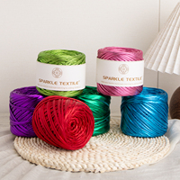 Shiny Metallic Crochet Thread 200g Spun T-Shirt Lurex Yarn for DIY Hand Crochet