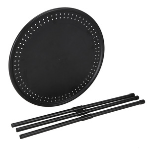 Adjustable Camping <b>Table</b> <b>Folding</b> Round <b>Table</b> Lightweight <b>Metal</b> Outdoor Furniture Easy - Product Image 3