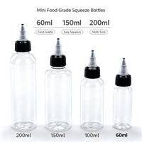 Bouteille de sauce compressible en PE de qualité alimentaire personnalisée en gros, mini-bouteille vide pour condiments, idéale pour le ketchup et les vinaigrettes